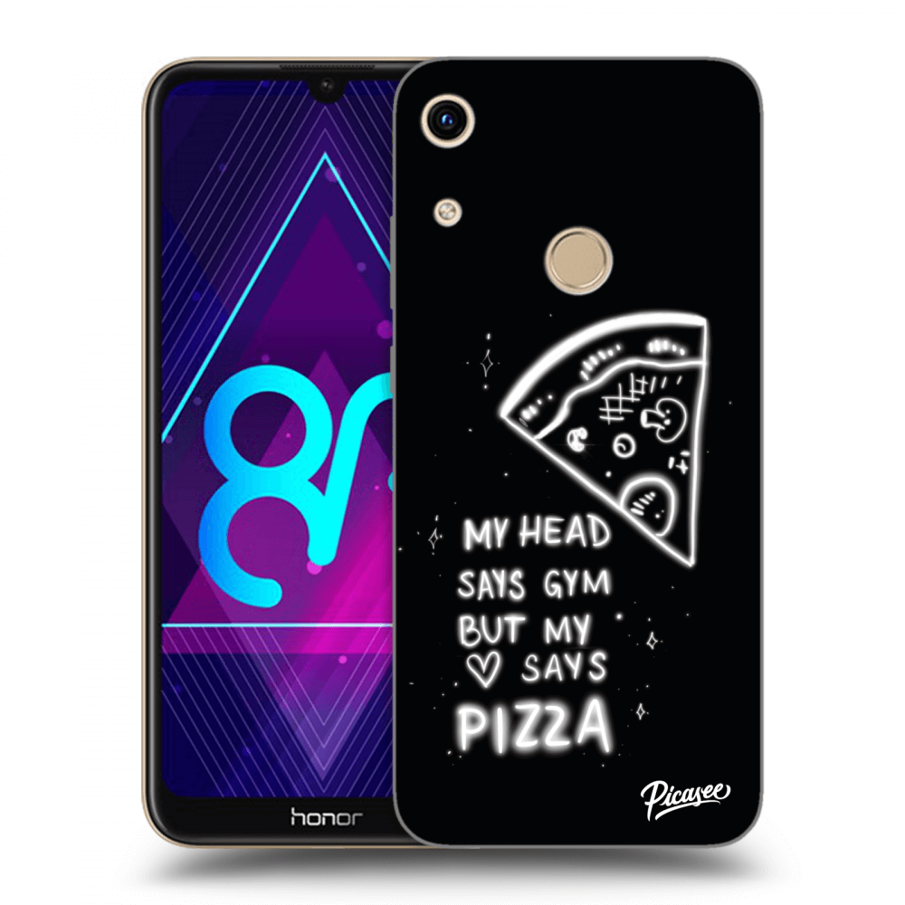Picasee silikonski prozorni ovitek za Honor 8A - Pizza