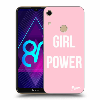 Picasee silikonski črni ovitek za Honor 8A - Girl power