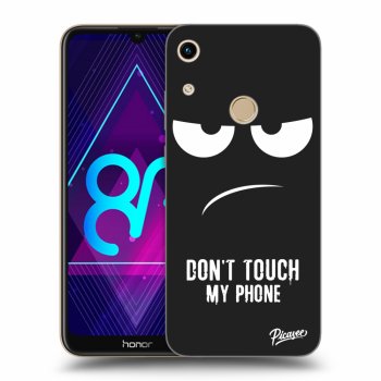 Picasee silikonski črni ovitek za Honor 8A - Don't Touch My Phone