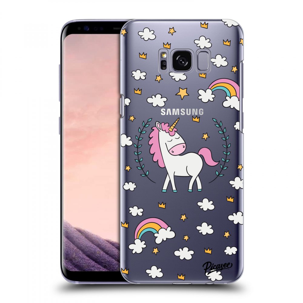 Picasee silikonski prozorni ovitek za Samsung Galaxy S8 G950F - Unicorn star heaven