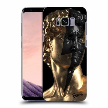 Picasee silikonski črni ovitek za Samsung Galaxy S8 G950F - Wildfire - Gold