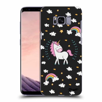 Picasee silikonski črni ovitek za Samsung Galaxy S8 G950F - Unicorn star heaven