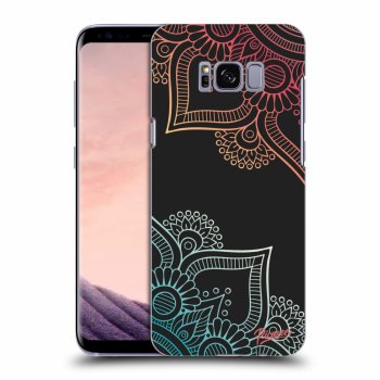 Picasee silikonski črni ovitek za Samsung Galaxy S8 G950F - Flowers pattern