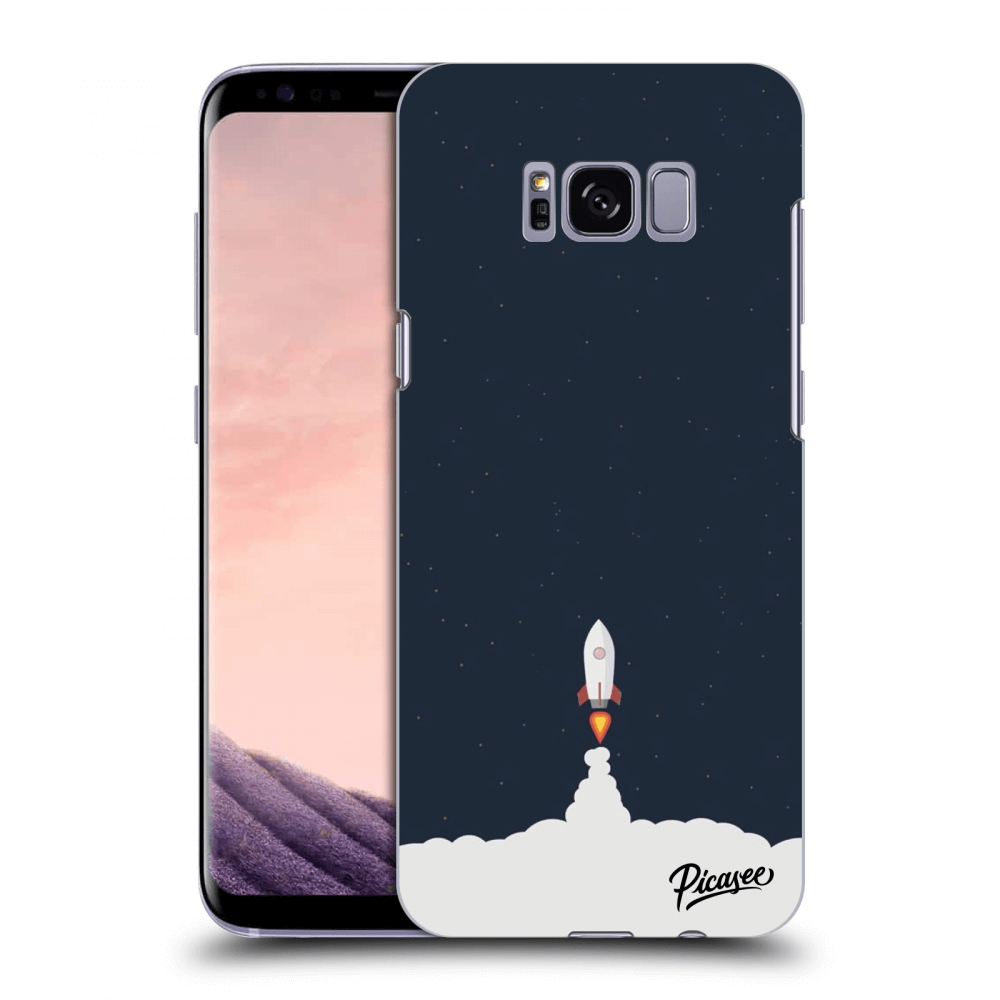 Picasee silikonski črni ovitek za Samsung Galaxy S8 G950F - Astronaut 2