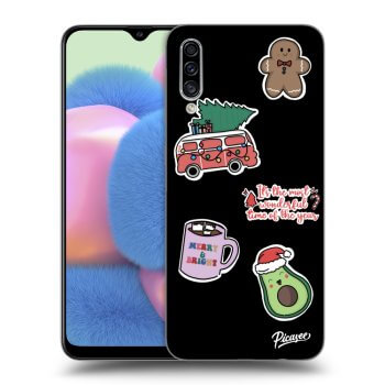 Ovitek za Samsung Galaxy A30s A307F - Christmas Stickers