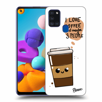 Ovitek za Samsung Galaxy A21s - Cute coffee