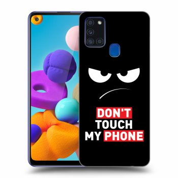 Ovitek za Samsung Galaxy A21s - Angry Eyes - Transparent