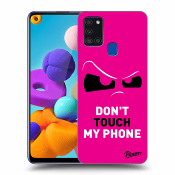 Ovitek za Samsung Galaxy A21s - Cloudy Eye - Pink