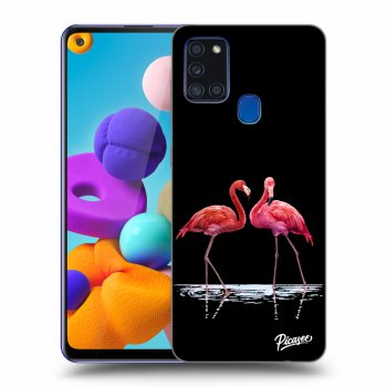 Ovitek za Samsung Galaxy A21s - Flamingos couple