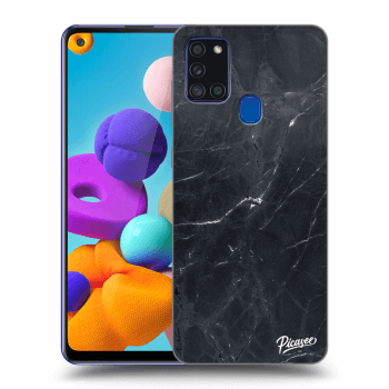 Picasee ULTIMATE CASE za Samsung Galaxy A21s - Black marble