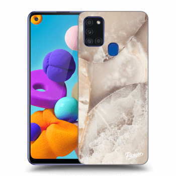 Picasee ULTIMATE CASE za Samsung Galaxy A21s - Cream marble