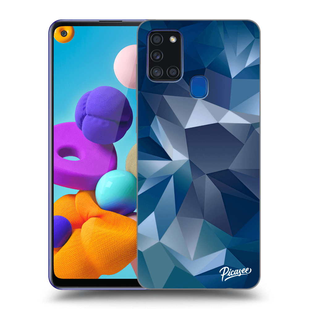 Picasee silikonski črni ovitek za Samsung Galaxy A21s - Wallpaper