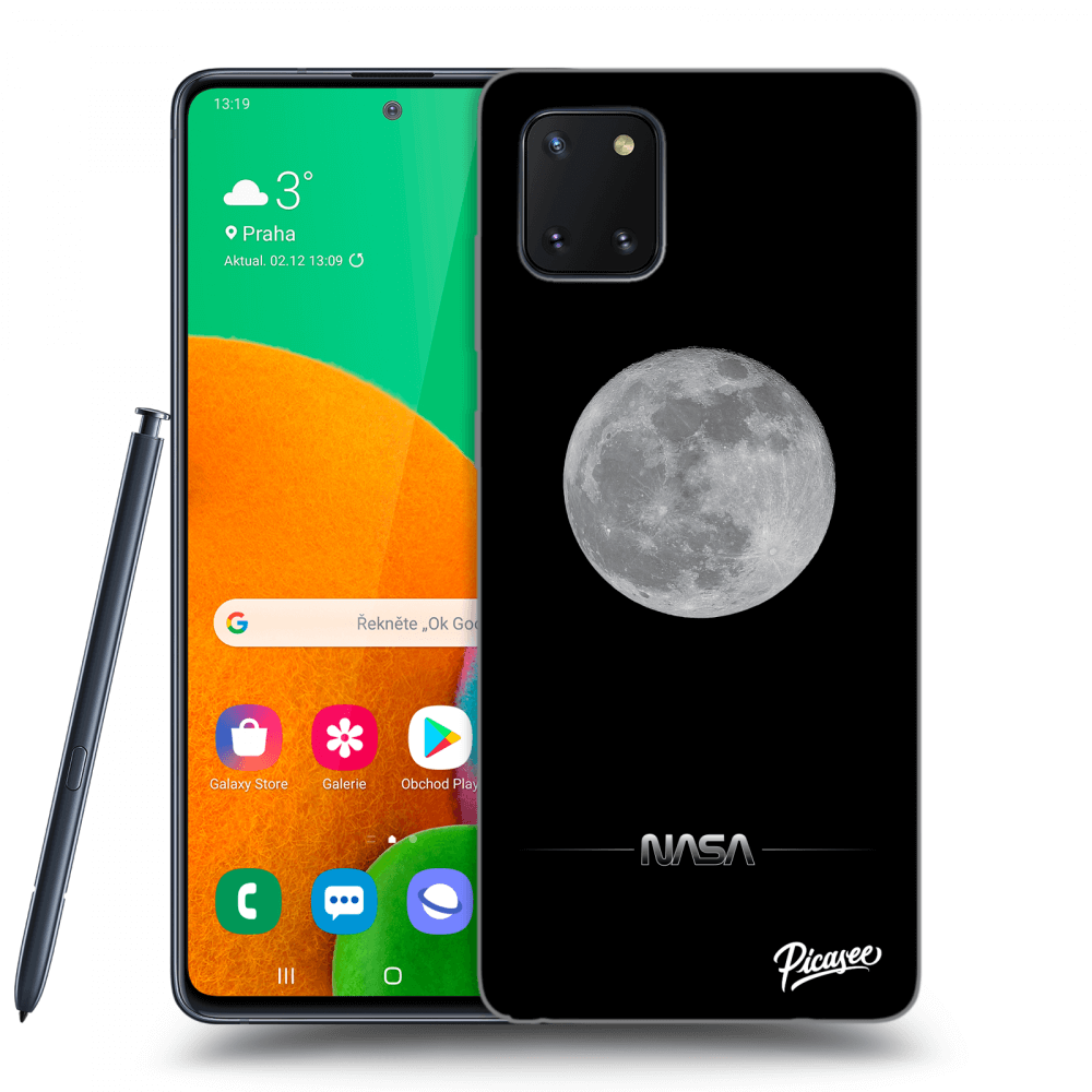 Picasee silikonski črni ovitek za Samsung Galaxy Note 10 Lite N770F - Moon Minimal