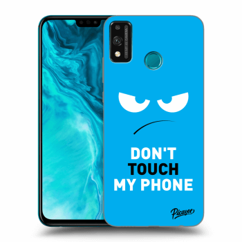 Picasee silikonski prozorni ovitek za Honor 9X Lite - Angry Eyes - Blue