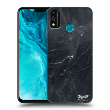 Picasee silikonski prozorni ovitek za Honor 9X Lite - Black marble