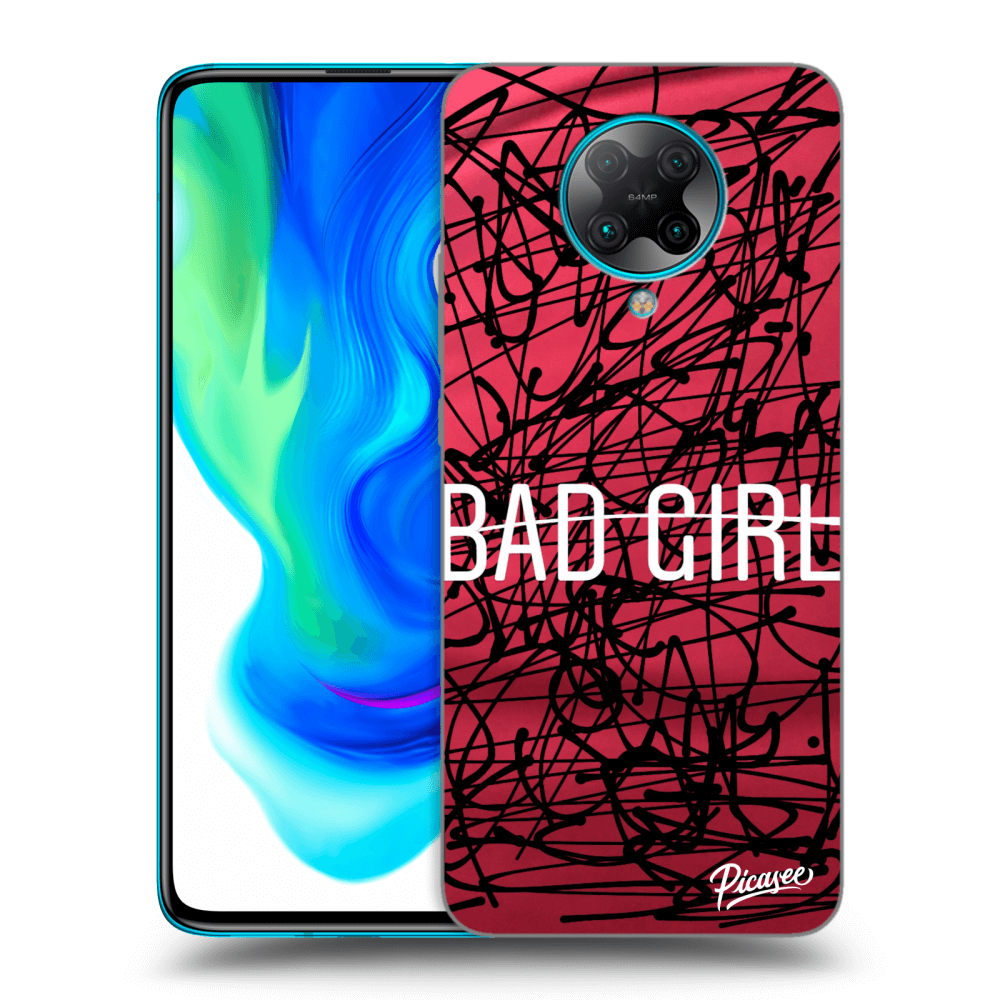 Picasee silikonski črni ovitek za Xiaomi Poco F2 Pro - Bad girl