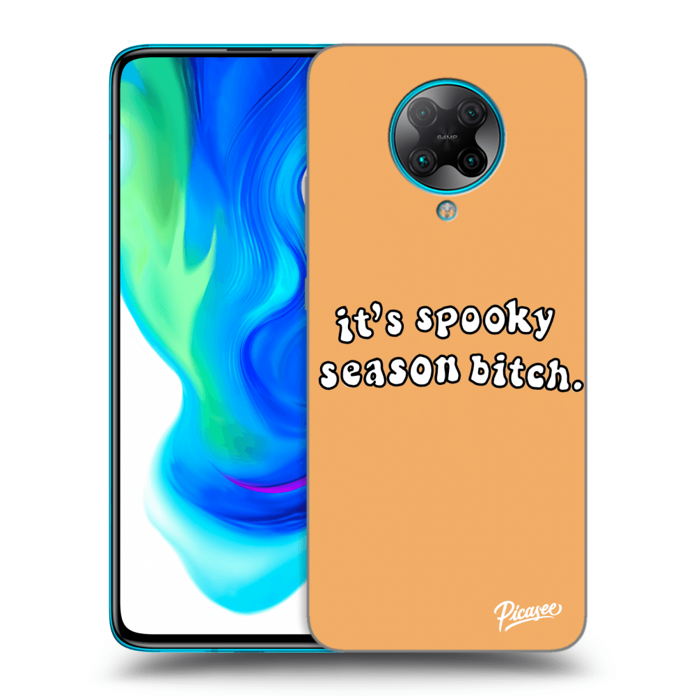 Picasee silikonski črni ovitek za Xiaomi Poco F2 Pro - Spooky season