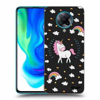 Picasee silikonski črni ovitek za Xiaomi Poco F2 Pro - Unicorn star heaven