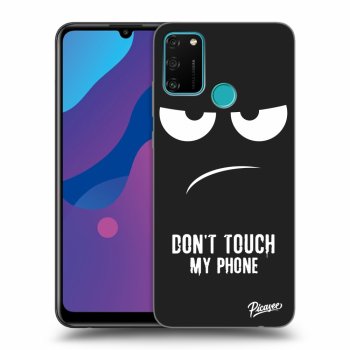 Picasee silikonski črni ovitek za Honor 9A - Don't Touch My Phone