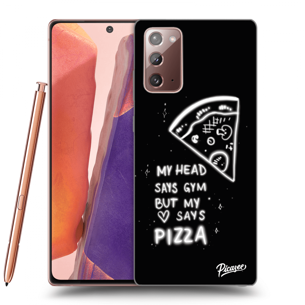 Picasee silikonski črni ovitek za Samsung Galaxy Note 20 - Pizza