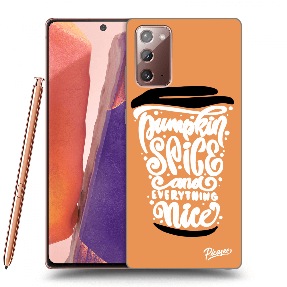 Picasee silikonski črni ovitek za Samsung Galaxy Note 20 - Pumpkin coffee