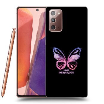 Picasee silikonski črni ovitek za Samsung Galaxy Note 20 - Diamanty Purple
