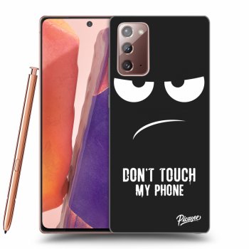 Picasee silikonski črni ovitek za Samsung Galaxy Note 20 - Don't Touch My Phone