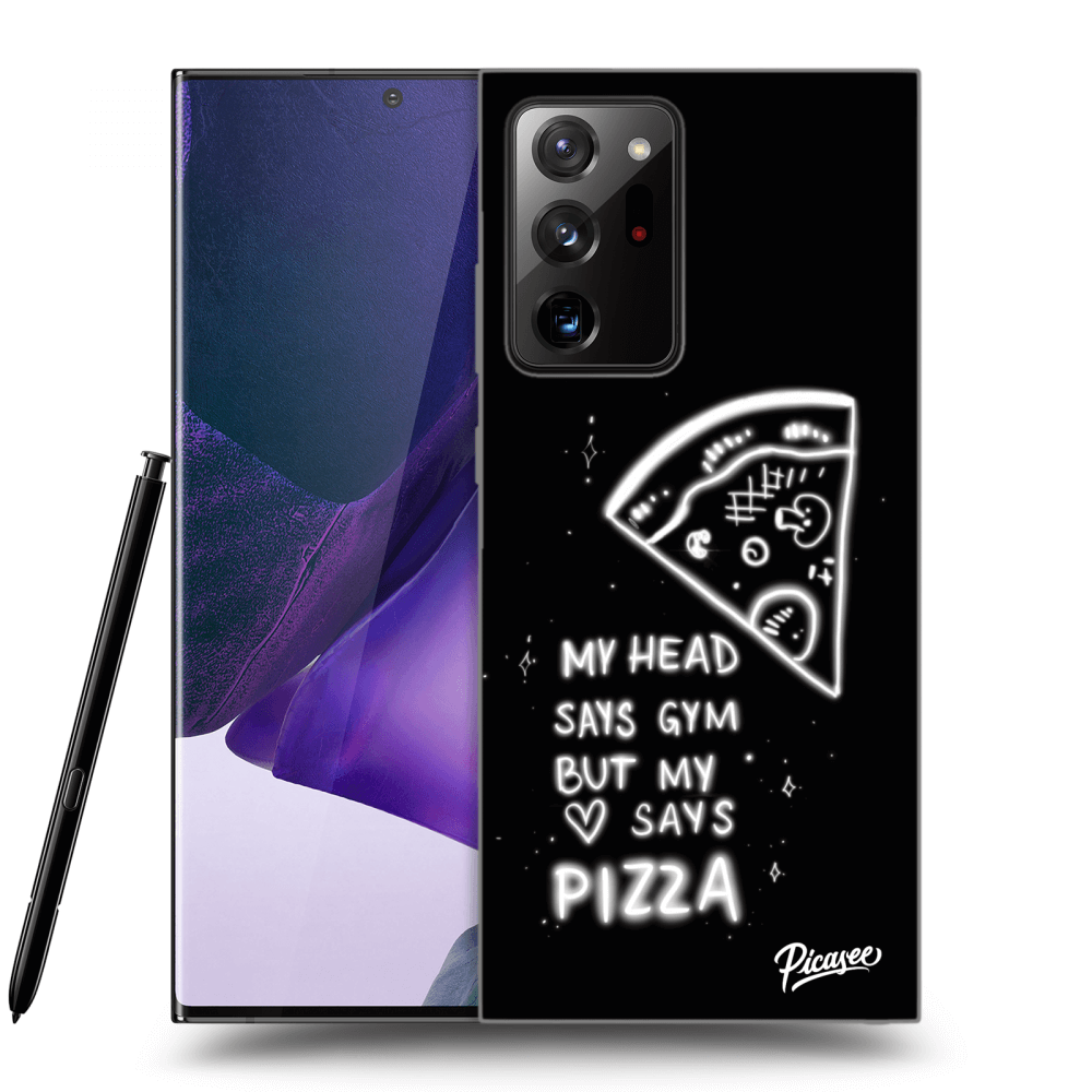 Picasee silikonski prozorni ovitek za Samsung Galaxy Note 20 Ultra - Pizza