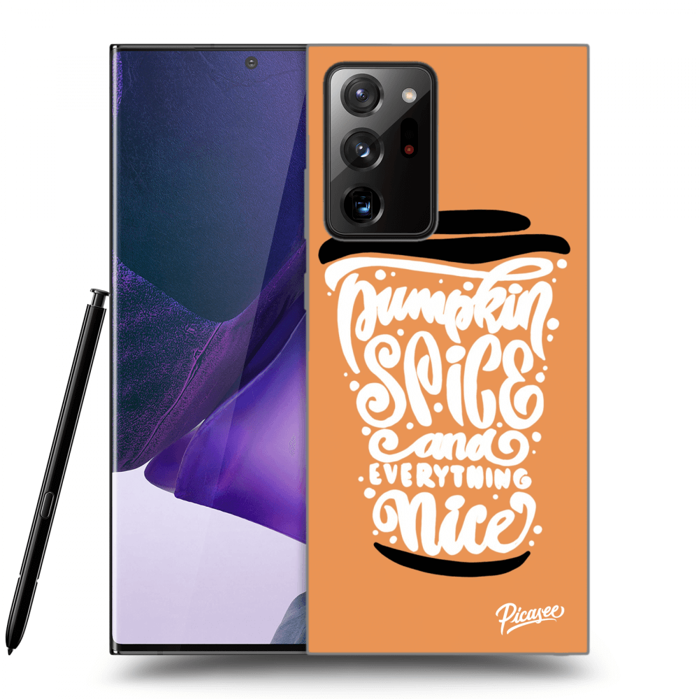 Picasee silikonski prozorni ovitek za Samsung Galaxy Note 20 Ultra - Pumpkin coffee