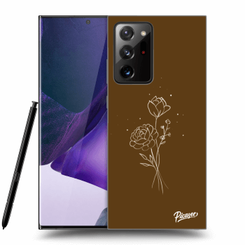 Ovitek za Samsung Galaxy Note 20 Ultra - Brown flowers