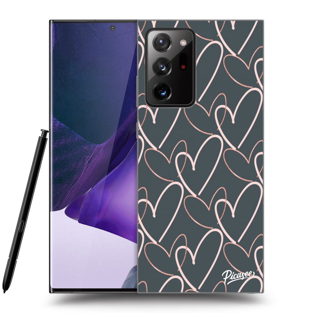 Picasee silikonski črni ovitek za Samsung Galaxy Note 20 Ultra - Lots of love