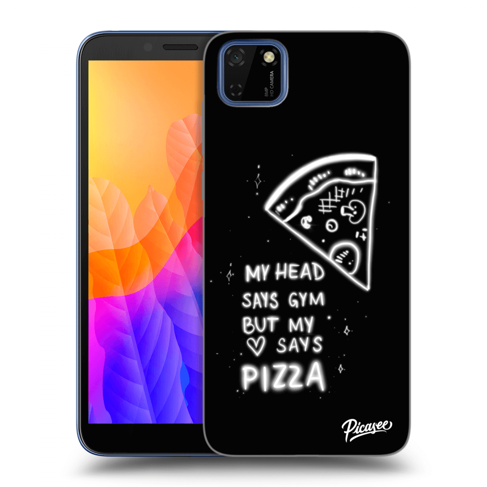 Picasee silikonski prozorni ovitek za Huawei Y5P - Pizza