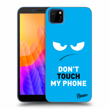 Ovitek za Huawei Y5P - Angry Eyes - Blue