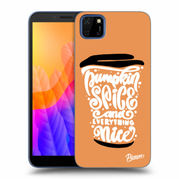 Ovitek za Huawei Y5P - Pumpkin coffee