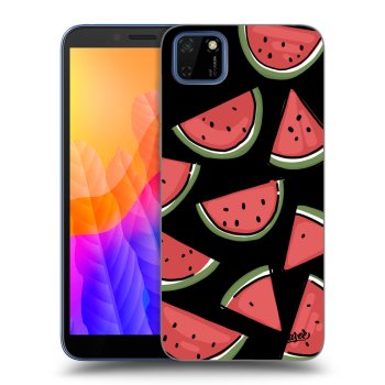 Picasee silikonski črni ovitek za Huawei Y5P - Melone