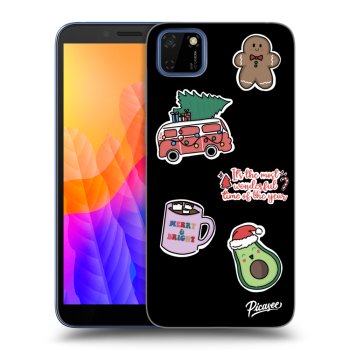 Ovitek za Huawei Y5P - Christmas Stickers