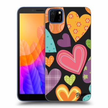 Ovitek za Huawei Y5P - Colored heart