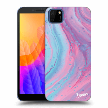 Ovitek za Huawei Y5P - Pink liquid