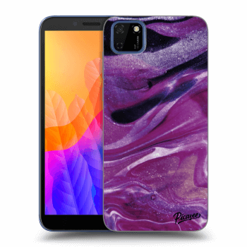 Ovitek za Huawei Y5P - Purple glitter