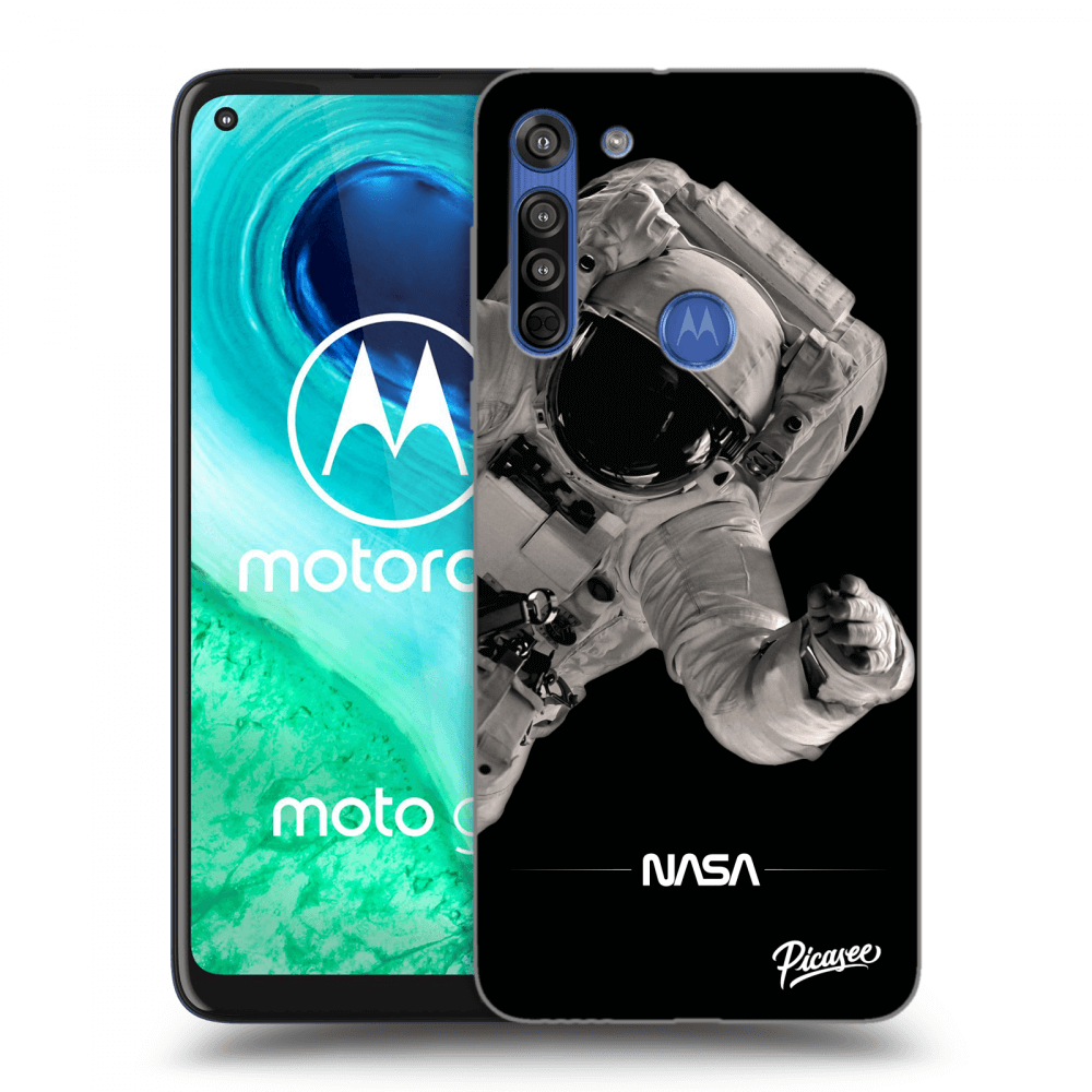 Picasee silikonski prozorni ovitek za Motorola Moto G8 - Astronaut Big