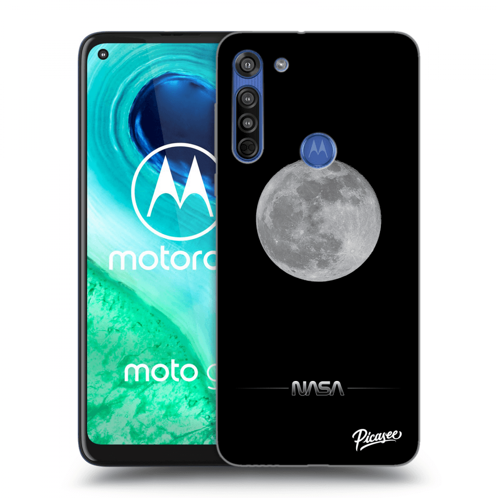 Picasee silikonski prozorni ovitek za Motorola Moto G8 - Moon Minimal