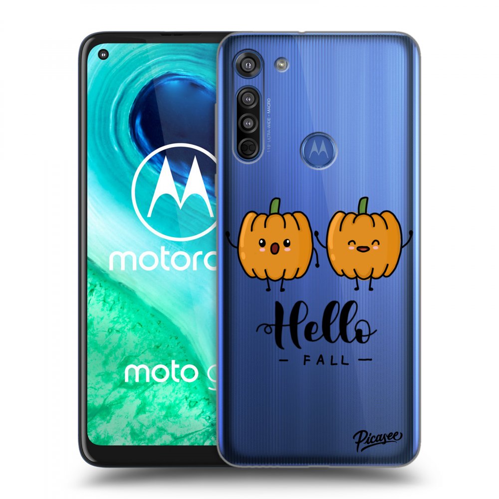 Picasee silikonski prozorni ovitek za Motorola Moto G8 - Hallo Fall