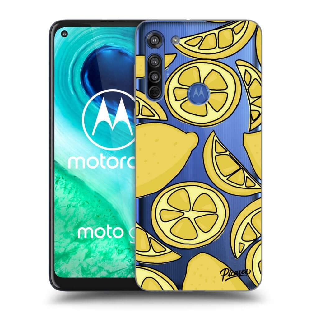 Picasee silikonski prozorni ovitek za Motorola Moto G8 - Lemon