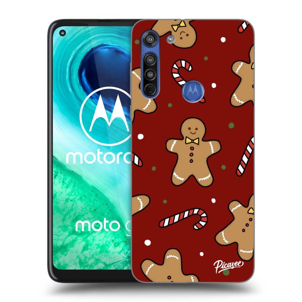 Picasee silikonski prozorni ovitek za Motorola Moto G8 - Gingerbread 2