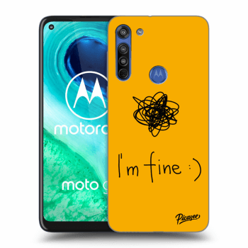 Picasee silikonski prozorni ovitek za Motorola Moto G8 - I am fine