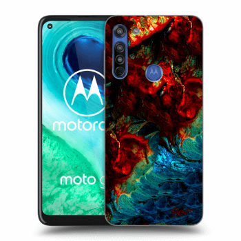 Picasee silikonski prozorni ovitek za Motorola Moto G8 - Universe