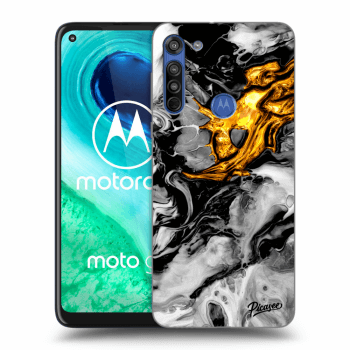 Ovitek za Motorola Moto G8 - Black Gold 2