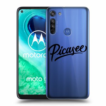 Picasee silikonski prozorni ovitek za Motorola Moto G8 - Picasee - black