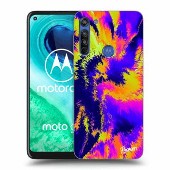 Picasee silikonski prozorni ovitek za Motorola Moto G8 - Burn