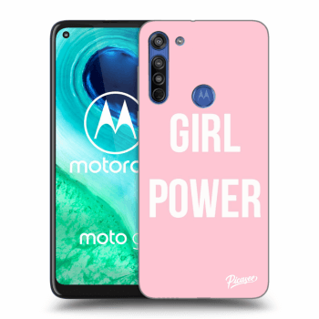 Picasee silikonski prozorni ovitek za Motorola Moto G8 - Girl power
